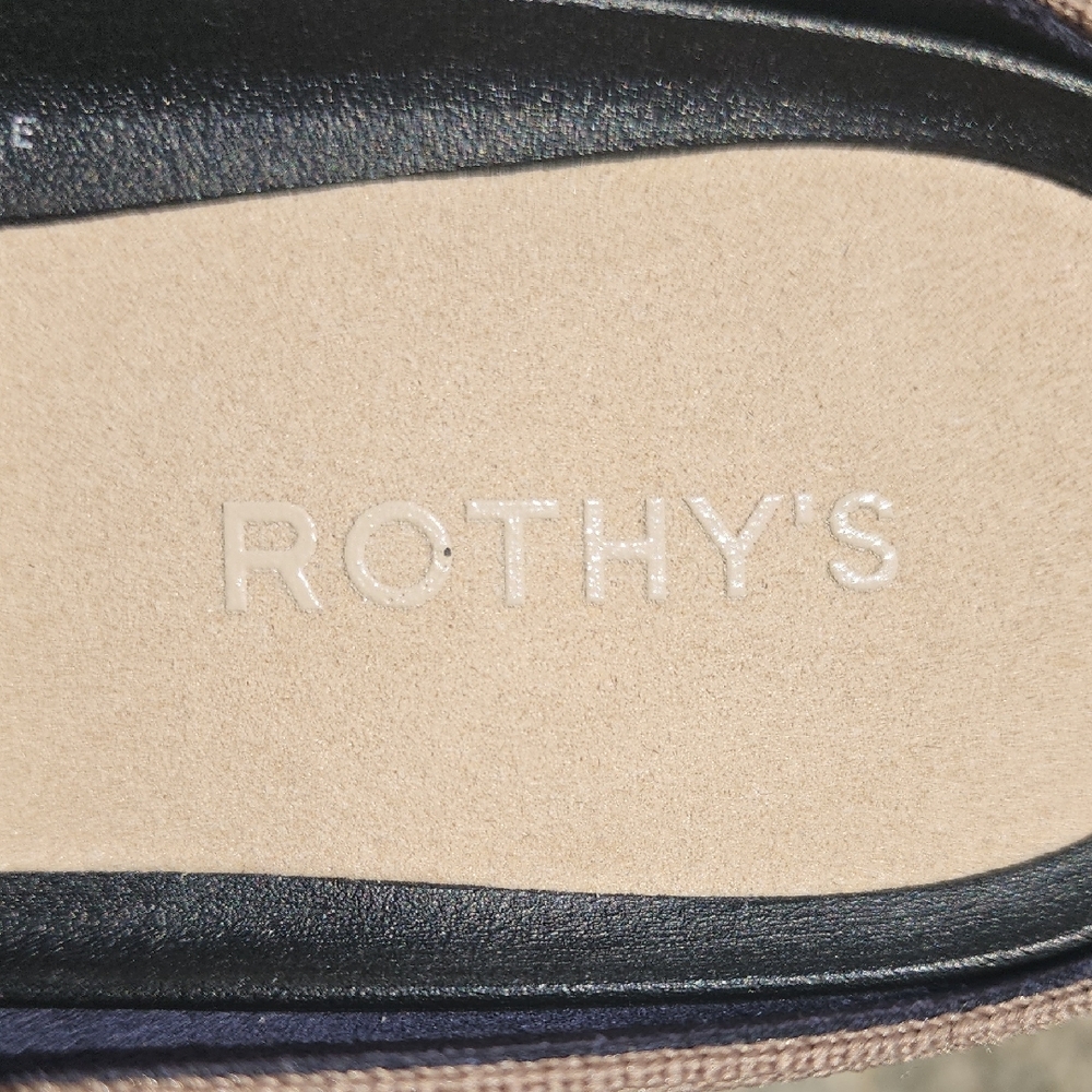 Rothy's Taupe Woven Mules  with Horse Bit Detail 9.5 - Picture 10 of 15
